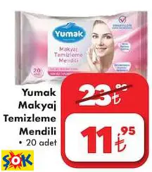 YUMAK MAKYAJ TEMİZLEME MENDİLİ
